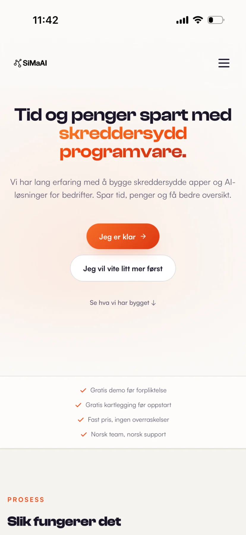 simano.no på mobil